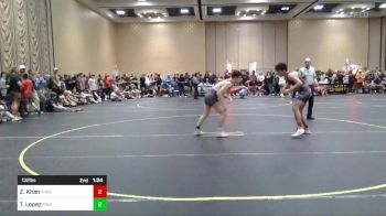 132 lbs Round Of 256 - Zain Khan, Threshold WC vs Tygren Lopez, Fruitland HS