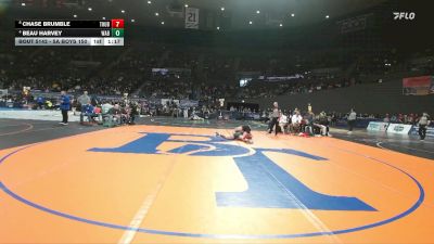 5A Boys 150 lbs Quarterfinal - Chase Brumble, Thurston Boys vs Beau Harvey, West Albany Boys