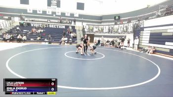 120 lbs Finals (2 Team) - Lyla Layson, Nevada Elite vs Emilia Ensrud, Oregon
