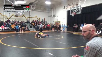 125 lbs Cons. Round 4 - Claira Veach, Bellevue vs Kinzi Martin, Cascade