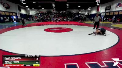 120 lbs Cons. Round 5 - Isaac Castaneda, Canyon Springs vs Teagan McRae, Mira Costa