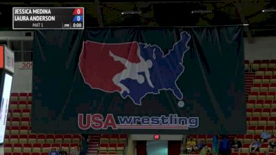 WM53kg c, Jessica Medina, Sunkist Kids Wrestling Club vs Laura Anderson, Brea WC