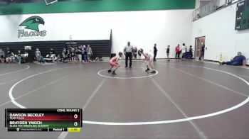 90 lbs Cons. Round 2 - Dawson Beckley, Team Tulsa vs Brayden Yakich, Black Fox Wrestling Academy