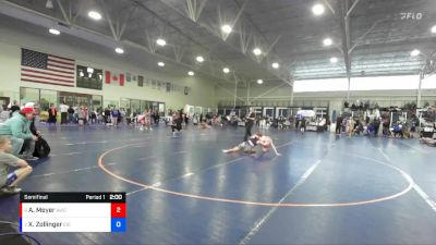 120 lbs Semifinal - Aubrey Meyer, Aviator Wrestling Club vs Xoey Zollinger, East Idaho Elite