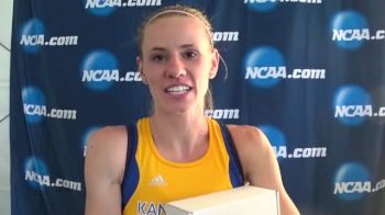 Courtney Frerichs after 2nd-place finish and PR in steeplechase