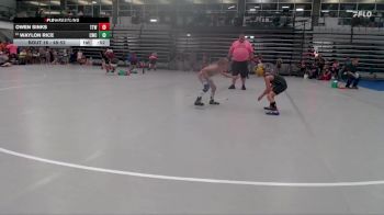 48-52 lbs Champ. Round 1 - Waylon Rice, Cowrock Wrestling Club vs Owen Sinks, TJ Trained Wrestling