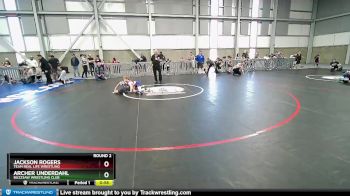 70-71 lbs Round 2 - Jackson Rogers, Team Real Life Wrestling vs Archer Underdahl, Buzzsaw Wrestling Club