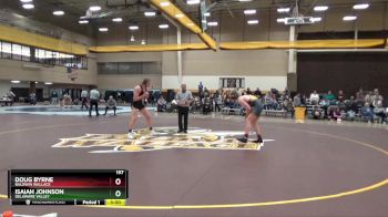 197 lbs Semifinal - Doug Byrne, Baldwin Wallace vs Isaiah Johnson, Delaware Valley