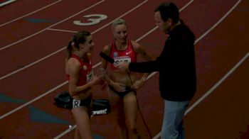 Emily Infeld, Shalane Flanagan post race