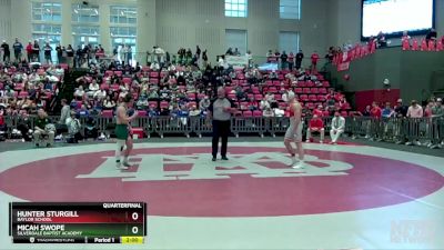 157 lbs Quarterfinal - Micah Swope, Silverdale Baptist Academy vs Hunter Sturgill, Baylor School
