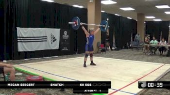 PWA Championships Megan Seegert (48kg) Snatch