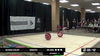 PWA Championships Alyssa Sulay (63kg) Snatch