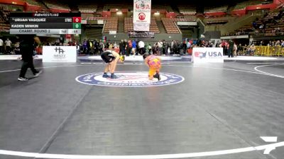 Intermediate Boys - 93 lbs Champ. Round 2 - Abram Mabalot, Socal Grappling Club vs Courage Bundra, Rim Fighting Scots Youth Wrestling