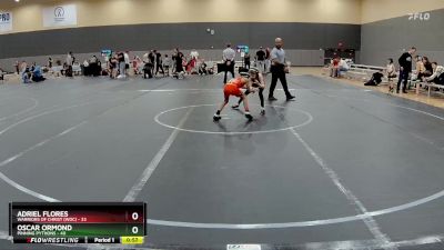 60 lbs Semifinal - Oscar Ormond, Pinning Pythons vs Adriel Flores, Warriors Of Christ (WOC)