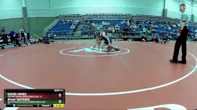 102 lbs Round 2 (6 Team) - David Himes, Center Grove Wrestling Club vs Ryan Watkins, Bloomington South Wrestling Club