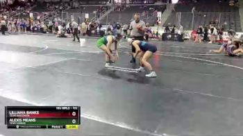 132 lbs Quarterfinal - Lilliana Banks, Team Wisconsin vs Alexis Means, Team Kansas