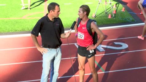 Andy Bayer after winning the 3K Steeple