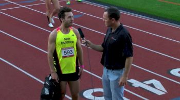 Anthony Romaniw post winning the 800