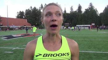 Katie Mackey fired up after 2.01 800 PR