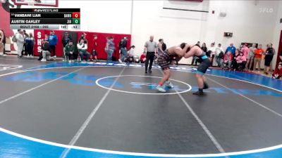 285 lbs Champ. Round 2 - Vanbawi Lian, Southport Wrestling Club vs Austin Oakley, Zionsville