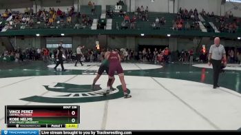 133 lbs Cons. Round 2 - Vince Perez, Central Michigan vs Kobe Nelms, Utah Valley University