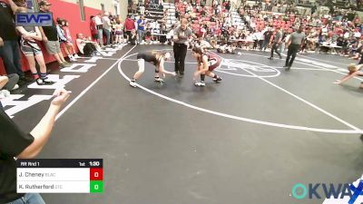 115-125 lbs Rr Rnd 1 - Joslyn Cheney, Blackwell Wrestling Club vs Kadence Rutherford, Grove Takedown Club