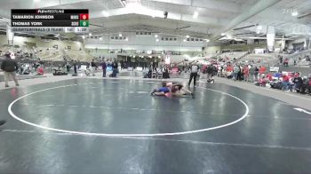 150 lbs Quarterfinals (8 Team) - Thomas York, Station Camp High School vs Tamarion Johnson, Montgomery Central High School