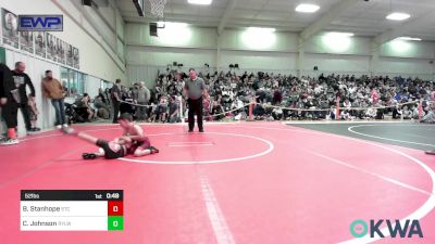 52 lbs Consi Of 4 - Brooks Stanhope, Sallisaw Takedown Club vs Connor Johnson, Roland Youth League Wrestling