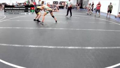 130 lbs Cons. Round 1 - Michelle Perkins-natale, Unattached vs Jacob Schwartzbeck, Unattached