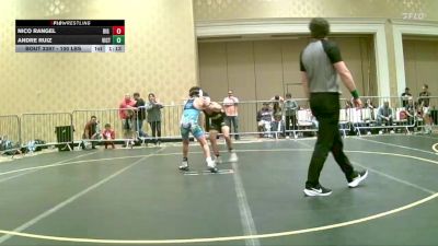 100 lbs Quarterfinal - Nico Rangel, Big Game Mt vs Andre Ruiz, Victory Wrestling-Central WA