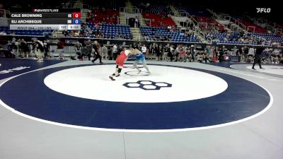 120 lbs Cons. Rd Of 128 - Cale Browning, OK vs Eli Archibeque, NM