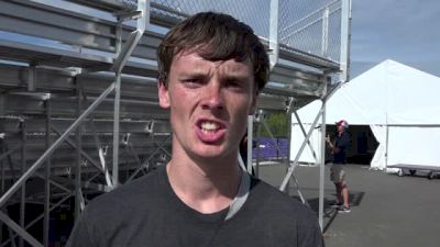 Mikey Brannigan before Brooks PR 2 Mile