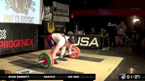 MIA Summer Classic Ryan Sennett (105+kg) Snatches