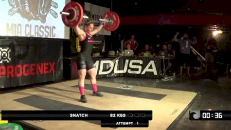 MIA Classic Summer Ariel Stephens (69kg) Snatches