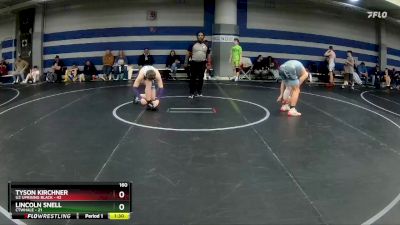 160 lbs Round 3 (8 Team) - Tyson Kirchner, U2 Uprising Black vs Lincoln Snell, CTWHALE