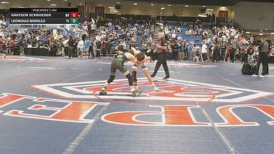 106 lbs Consi Of 8 #1 - Grayson Schroeder, MN vs Leonidas Murillo, PA