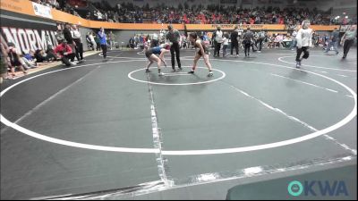 110 lbs Quarterfinal - Weslee Frith, Duncan Demon Wrestling vs Rhylee Robinett, Little Axe Takedown Club