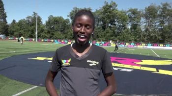 Candace Hill after becoming fastest 100m runner in high school history