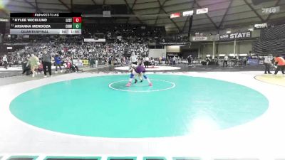 Girls 4A 140 lbs Quarterfinal - Kylee Wicklund, Lake Stevens (Girls) vs Arianna Mendoza, Chiawana (Girls)