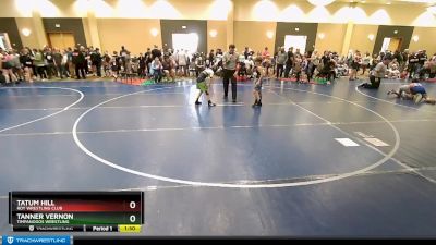 67 lbs Cons. Round 2 - Tatum Hill, Roy Wrestling Club vs Tanner Vernon, Timpanogos Wrestling