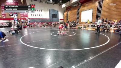 130 lbs Cons. Round 4 - Lina Rodriguez, Central vs Alyssa Good, Shoshoni