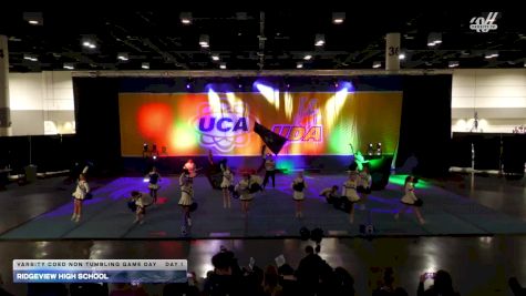 Ridgeview High School [2025 Varsity Coed Non Tumbling Game Day Day 1] 2025 UCA Florida Regional
