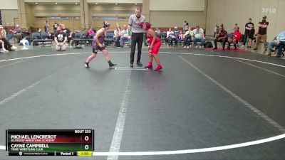 Round 2 - Cayne Campbell, Tribe Wrestling Club vs Michael Lencrerot, Glasgow Wrestling Academy