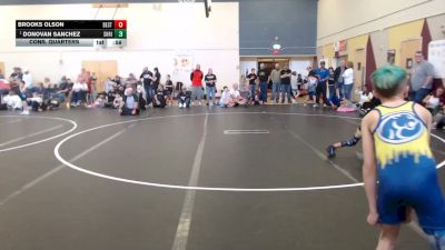 63 lbs Cons. Quarters - Donovan Sanchez, Shootbox Rigby vs Brooks Olson, Declo Stingers