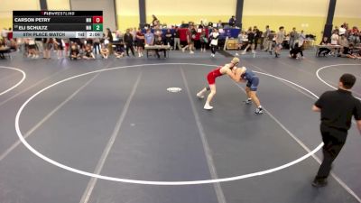 126 lbs 5th Place Match - Carson Petry, MN vs Eli Schultz, MN