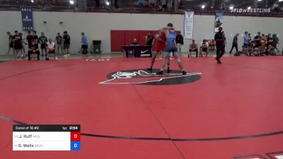 92 kg Consi Of 16 #2 - Jacob Ruff, Missouri vs Garrett Wells, Broncho Wrestling Club