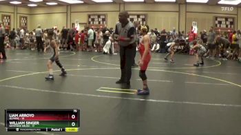 75 lbs Round 2 (6 Team) - Liam Arroyo, Olympic vs William Singer, Keystone Krush