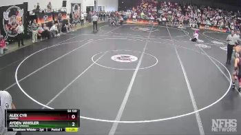 5A 120 lbs Quarterfinal - Ayden Whisler, Boiling Springs vs Alex Cyr, Wando