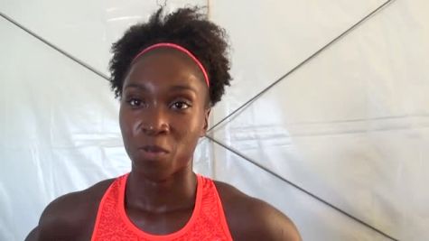 Tianna Bartoletta after taking care of business in 100m