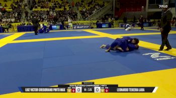 Leonardo Teixeira Lara vs Luiz Victor Gregoriano Pinto Max 2026 World Jiu-Jitsu IBJJF Championship